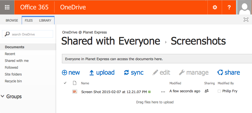 onedrive for business mac preview